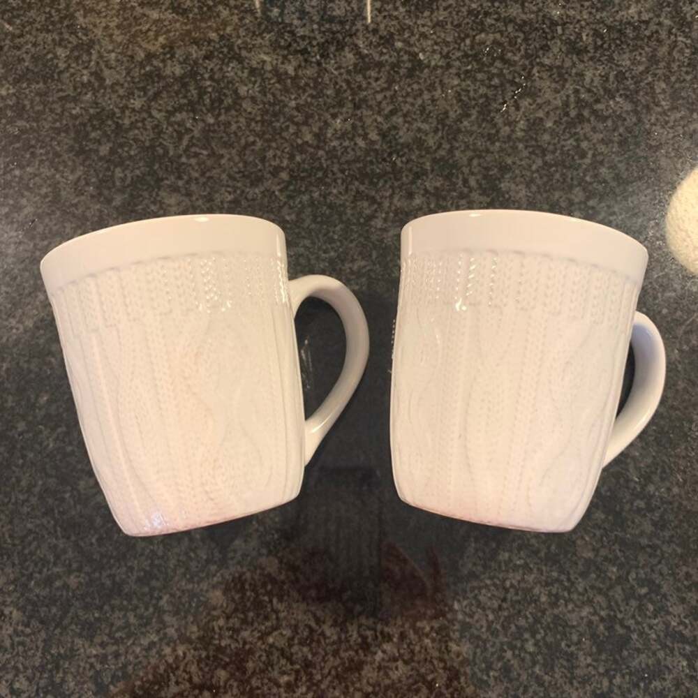 White Cool Winter Lindt "Knitware" Mugs